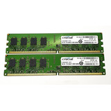 2 Memorias Ram De 2gb Cada Una Ddr2 800mhz Para Pc 4gb Total