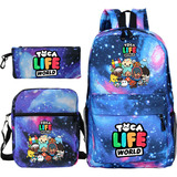 Bonito Bolso Hombro Estampado Toca Living World, Juego 