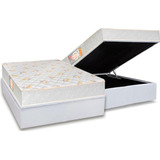 Cama Baú Casal: Colchão Ortopédico Castor Sleep+box Crc Cou