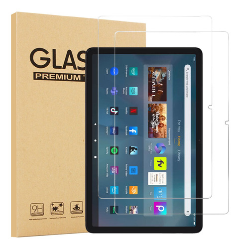 2 Piezas Mica Cristal Pantalla Amazon Fire Hd 10 13th 2023 