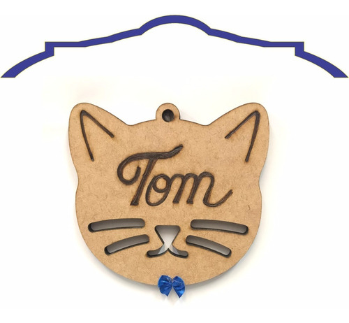 Gato Placa Casa De Pets Decoração Gravamos O Nome 