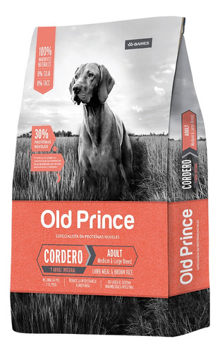 Alimento Old Prince Cordero 3k Perro Adulto Mediano Grande 