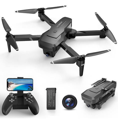 Neheme Nh760 Drones Con Cámara Hd De 1080p Para Adultos, Vid Color Negro