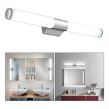 Lámpara Pared Espejo Baño 40cm Led, Luz Blanca Y Luz Cálida Color White Light