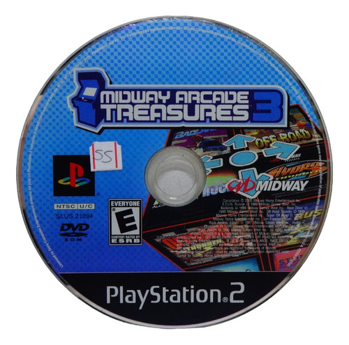 Só Cd Midway Arcade Treasures 3 Ps2 Play 2 Original Físico