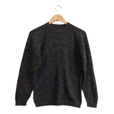 Sweater Pullover Lana De Alpaca Liso Peinado Niños 14