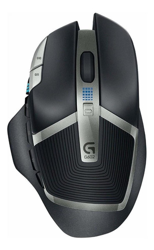 G602 Logitech Mouse Inalambrico 11 Botones Gamer Lag Free Color Negro