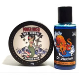 Kit Cuidado Para El Tatuaje Bálsamo Power Inked+ Dr. Neutro