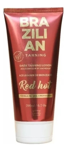 Acelerador Vegano Red Hot De Bronzeamento 200ml 