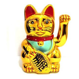 Neko Maneki Gato De La Suerte Y Fortuna 16 Cm Alto Feng Shui