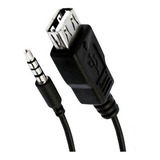 Cabo Adaptador Usb Femea P3 Macho Entrada Auxiliar 1,5m