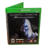 Juego Sombras De Mordor Juego Dl Año Edición Xbox One Fisico