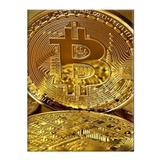 Quadro Decorativo Grande Bitcoin Moeda Virtual Criptomoedas