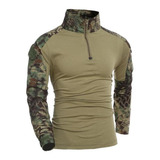 Playera Táctica Militar De Manga Larga Para Hombre, Camiset