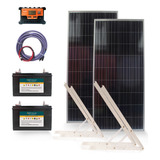 Kit Solar Portátil Televisión Ventilador Luces | Exclusivo