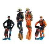 Figuras De Acción De Decoración Juguetes Buzo 4pcs