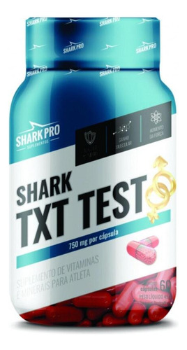 Suplemento Capsulas Txt Testo Hormonal 60 Capsulas Shark Pro