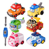 Juego De Juguete Robocars Poli Juego De 6 Pcs [u]