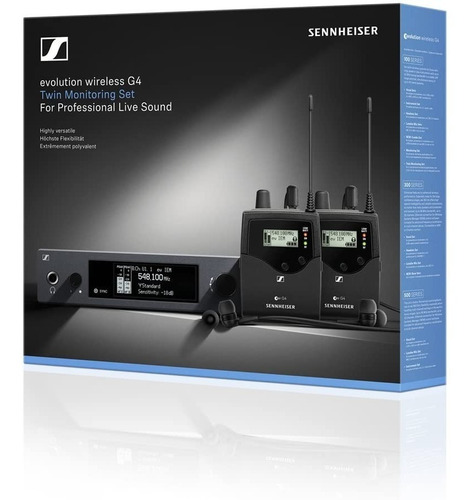 Sennheiser Ew Iem G4-a1 Twin Dual Monitor Inalámbrico