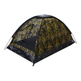 Carpa Camuflada Negro 2 Personas Asgard Camping 2x1.2