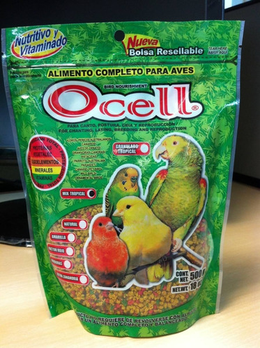 Ocell Granulado Tropical 500gr Concentrado Loros Guacamaya