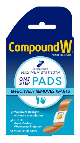 Compound W - Almohadillas Medicadas Para Quitar Verrugas Con