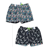 Short De Baño Importado Reversible,c/bolsillos ,t. S A 2xl