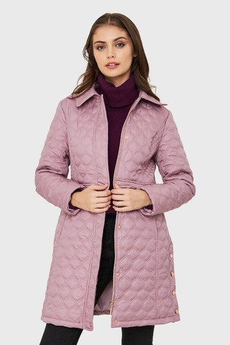 Parka Tipo Quilt Rosa Nicopoly