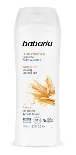 Babaria Body Milk Avena 400 Ml - mL a $68