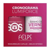 Kit Felps Cronograma Capilar Sos+ Banho De Verniz 2x1kg