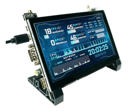 Eleclab Monitor De Pantalla Táctil Ips De 7 Pulgadas 1024x60