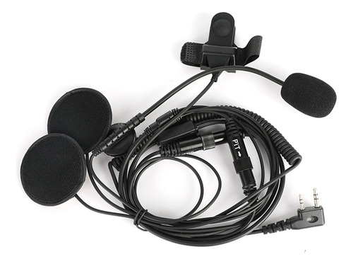 Auriculares Ptt De 2 Pines Para Walkie Talkie Kenwood Radio