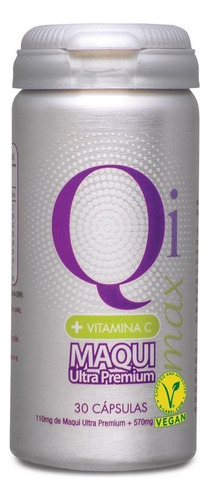 Qi Max - Maqui Ultra Premium + Vitamina C (30 Cápsulas)
