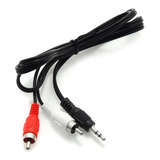 Cable Auxiliar De Audio Rca A Estereo Plug 3.5mm. 1.20mts