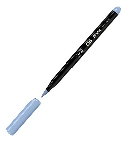 Caneta Brush Pen Cis Aquarelável Pincel Marcador Artístico Cor 52 - Azul Celeste