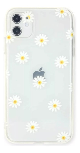 Funda Compatible Con iPhone Diseño Flor Margaritas