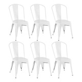 Kit 6 Cadeiras Branco