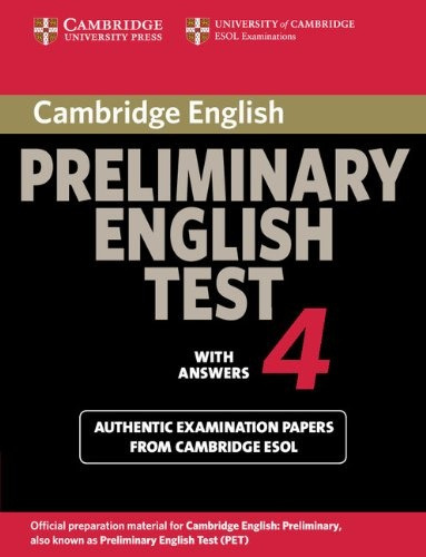 Cambridge Preliminary English Test 4 - Book W/key, De Grupo Editorial. Editorial Cambridge University Press, Tapa Blanda En Inglés, 2003