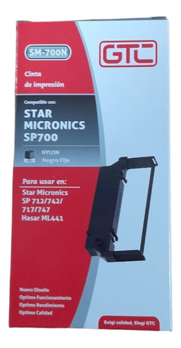 Cinta Imp. Fiscal Star Micronics Sp 712 710 Hasar Ml441 X20u