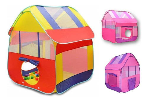 Carpa Casita Infantil Pelotero Pijamadas Colores Nene Nena