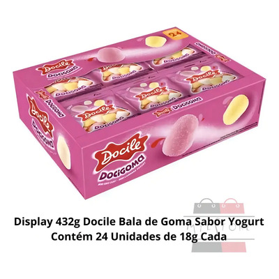 Bala Goma - Escolha Sabor - Docile Goma Yogurt | MercadoLivre