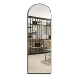 Espelho Oval Com Base Reta Retrô Com Moldura Arco 150 X 50