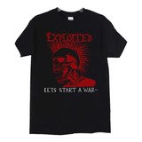 Polera The Exploited Lets Start A War Punk Abominatron