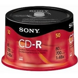 Campana De 50 Pzs Cd-r Sony 80min,700mb,vel.48x,cd Virgen