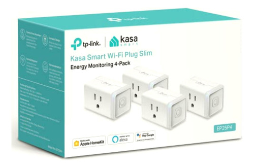 Kasa Smart Plug Mini 15a, Compatible Con Apple Homekit,