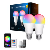 Focos Led Wifi Inteligente Rgb Bombillas Para Alexa Google