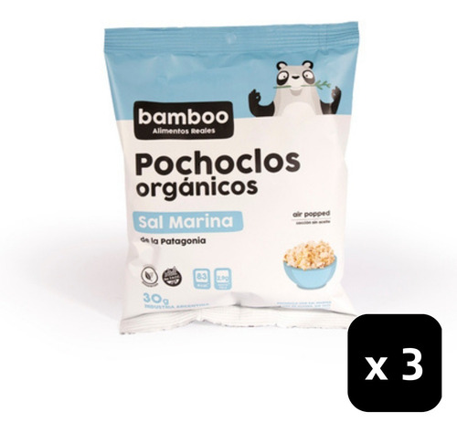 Pochoclos Bamboo Sal Marina Orgánicos Mini X 30 Gr