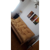 Futon Sillon Cama De 3 Cuerpos Y Colchon Eco Cuero Impecable