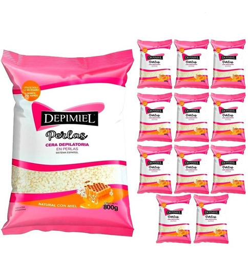 Cera Depilatoria En Perlas Depimiel Sistema Español 800g X12