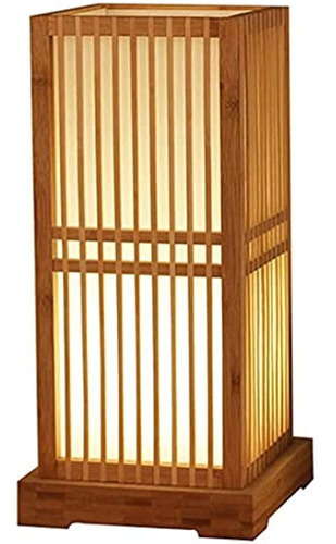 Bepuzz Linterna Japonesa Lámpara De Mesa De Bambú Hecha A Ma